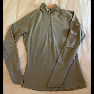 Nike grey half zip